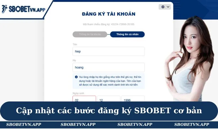 Cập nhật các bước đăng ký SBOBET cơ bản