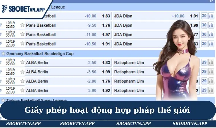 Giấy phép hoạt động hợp pháp thế giới