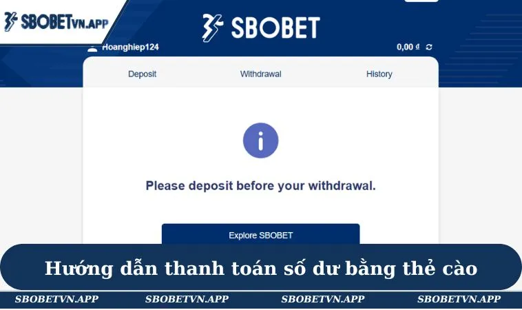 Hướng dẫn thanh toán số dư bằng thẻ cào