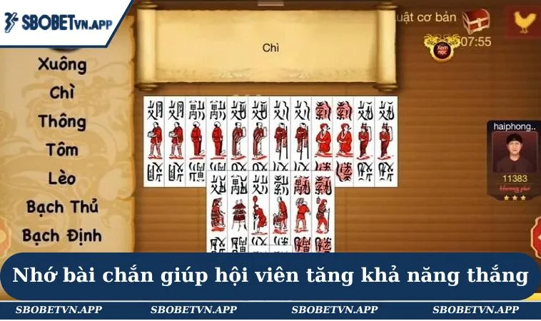 Cách Nhớ Quân Bài Chắn - Giới Thiệu Chi Tiết Cho Người Chơi 1 Nhớ bài chắn giúp hội viên tăng khả năng thắng