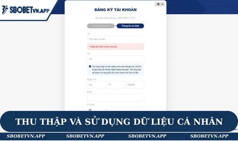 Cách SBOBET thu thập và sử dụng dữ liệu cá nhân
